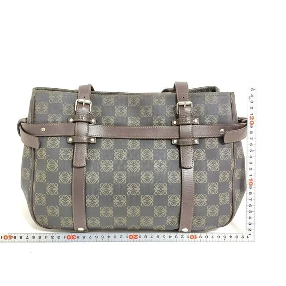 LOEWE Hand Bag Brown PVC 3028283